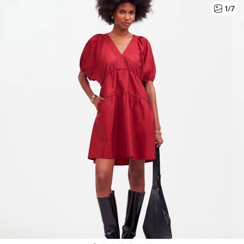 Madewell Puff Sleeve Dress